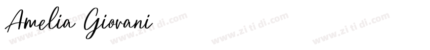 Amelia Giovani字体转换